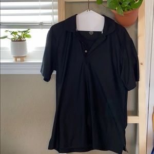 Men’s black polo